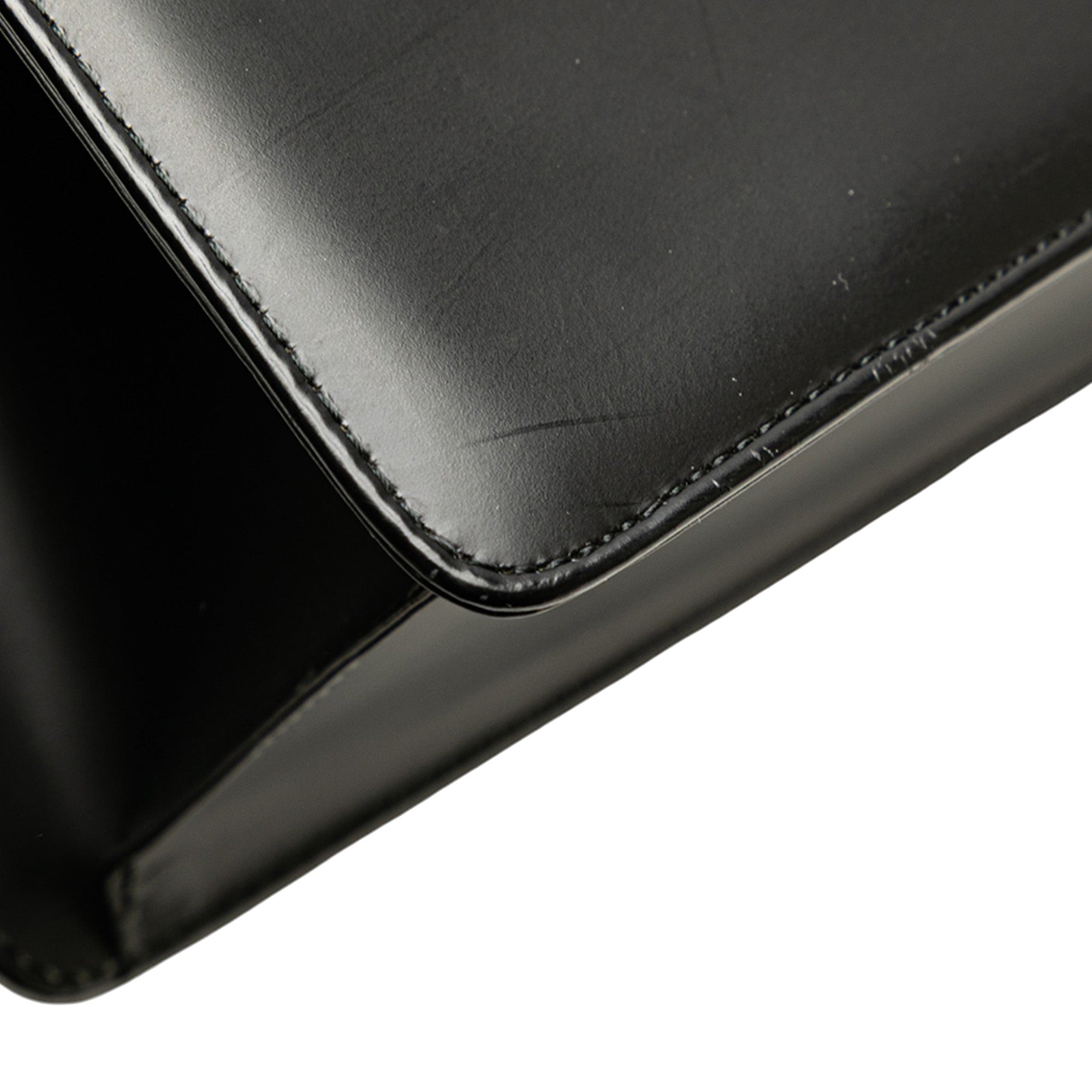 House Check Trimmed Leather Handbag