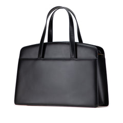 House Check Trimmed Leather Handbag