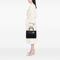 Large Lambskin Cannage Lady Dior