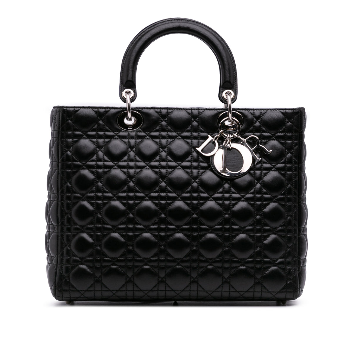 Large Lambskin Cannage Lady Dior