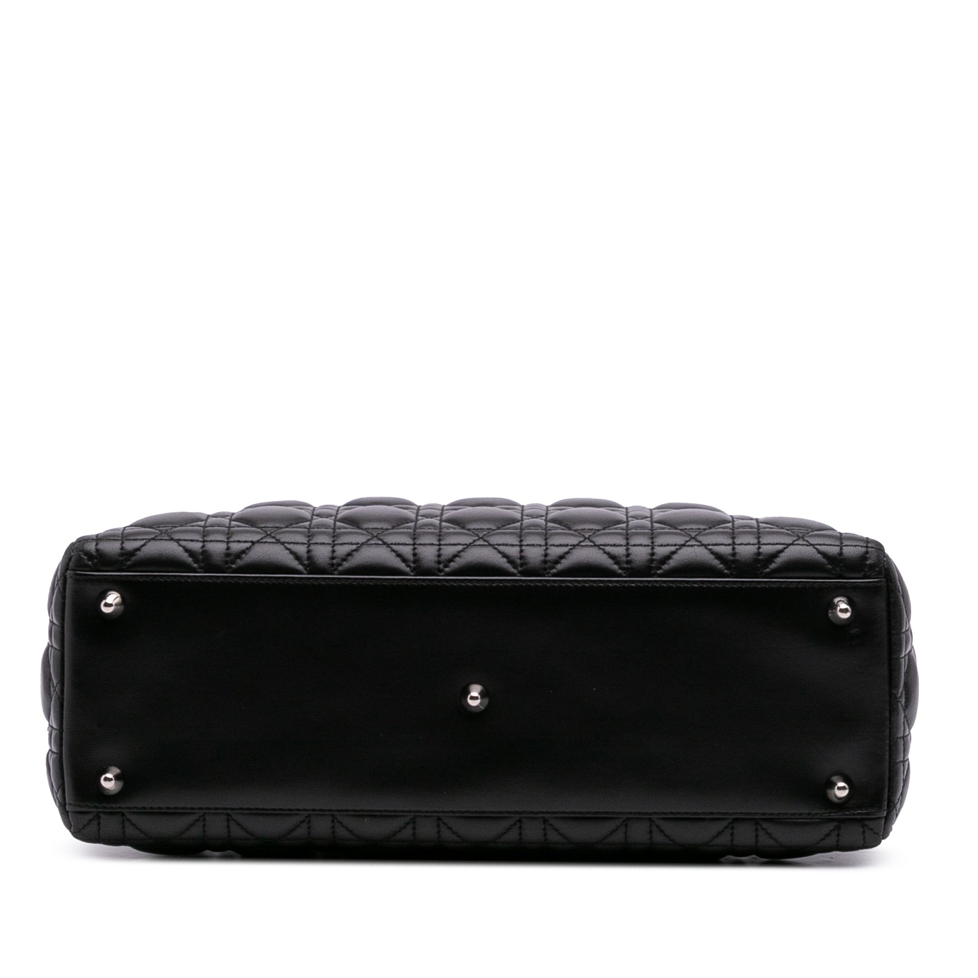Large Lambskin Cannage Lady Dior