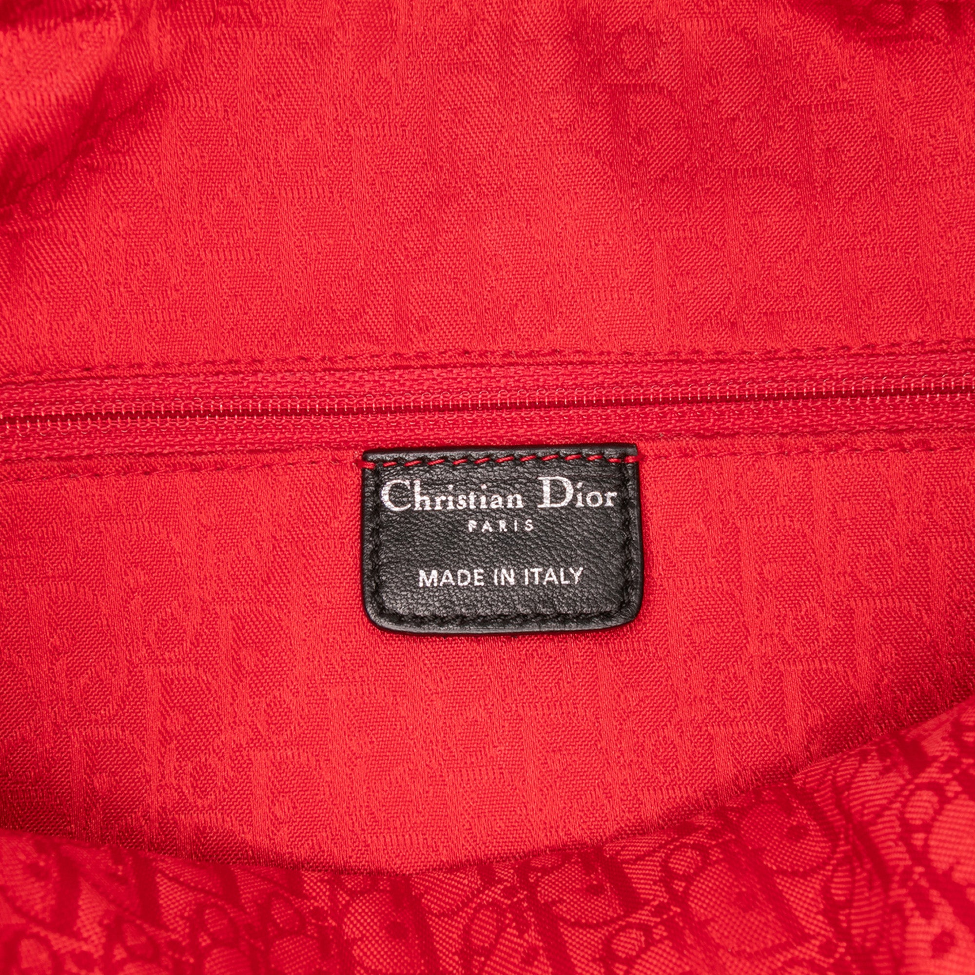 Large Lambskin Cannage Lady Dior