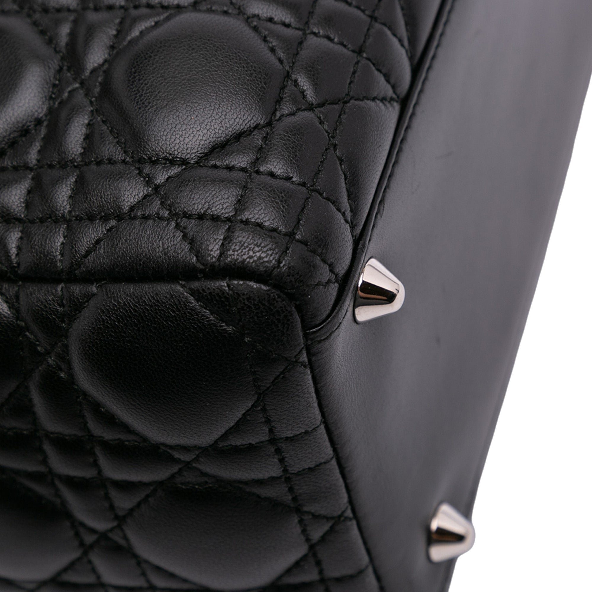 Large Lambskin Cannage Lady Dior