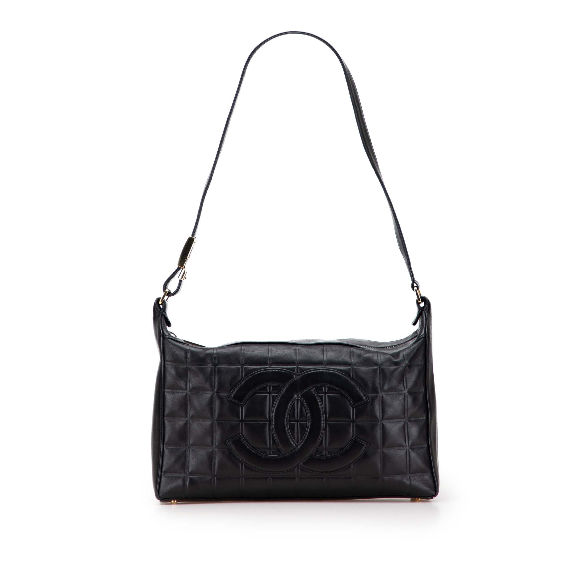 Medium Lambskin Chocolate Bar Shoulder Bag
