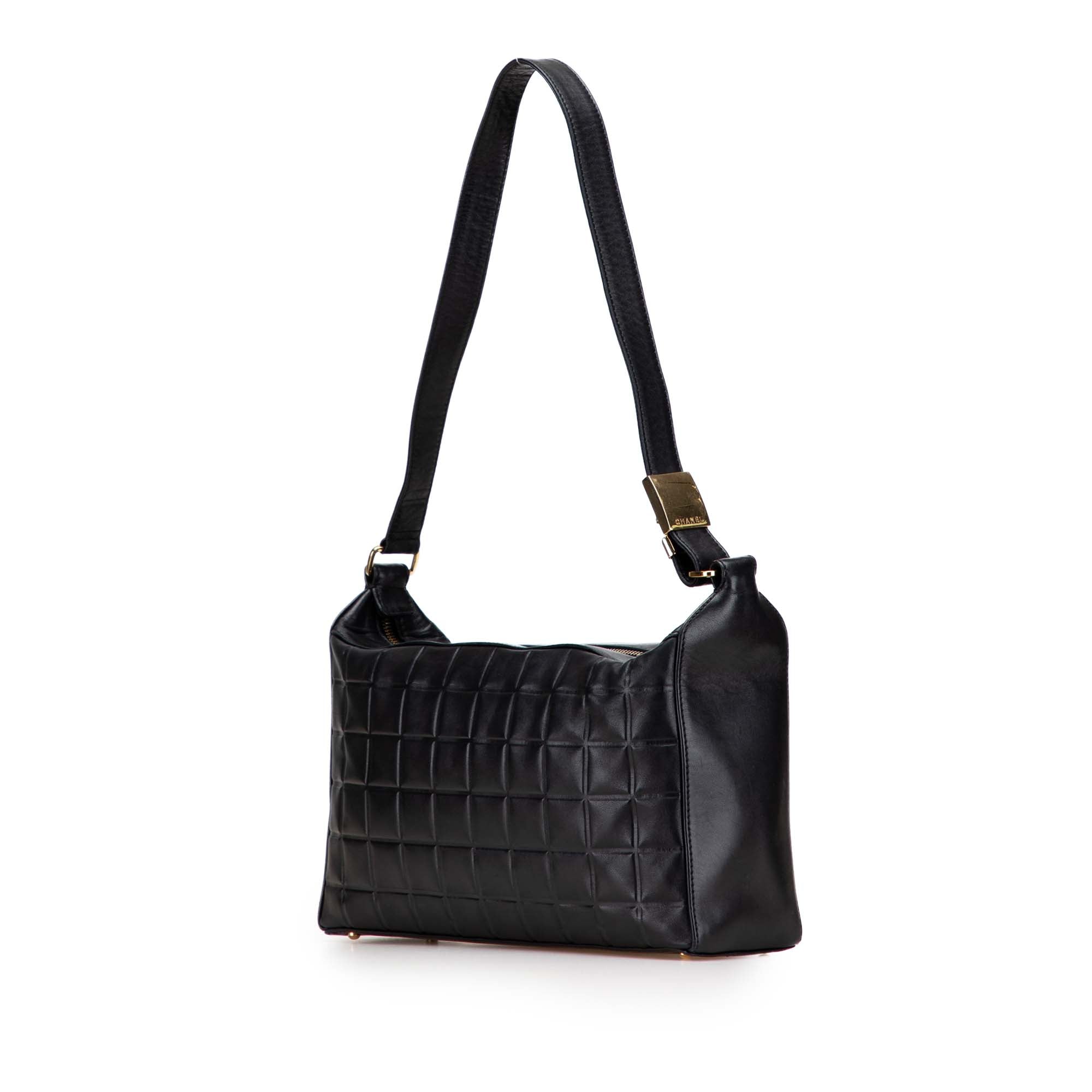 Medium Lambskin Chocolate Bar Shoulder Bag