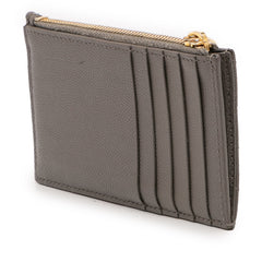 Grain De Poudre Chevron Monogram Fragments Zippered Card Case