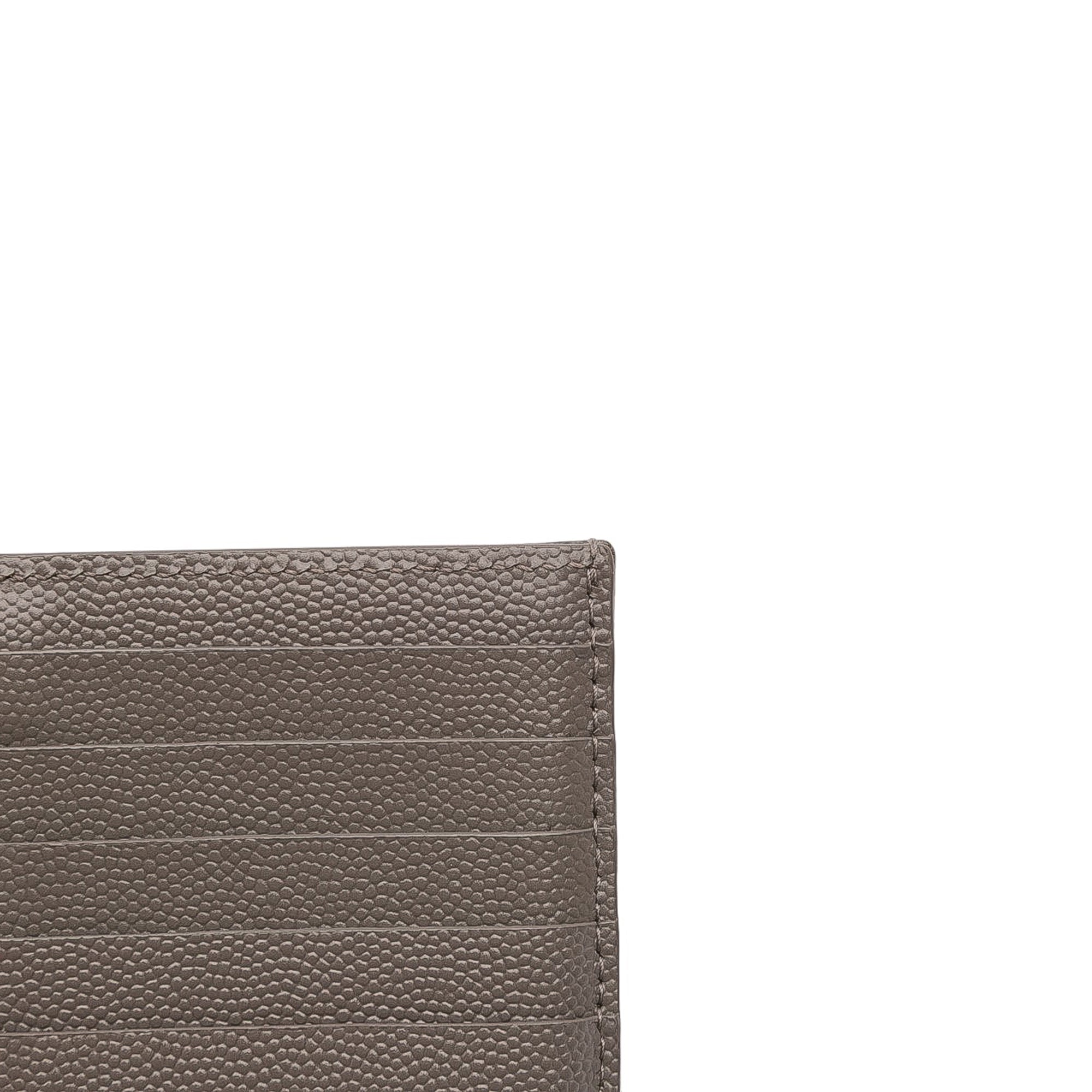 Grain De Poudre Chevron Monogram Fragments Zippered Card Case