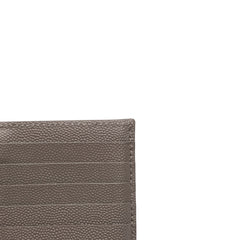 Grain De Poudre Chevron Monogram Fragments Zippered Card Case