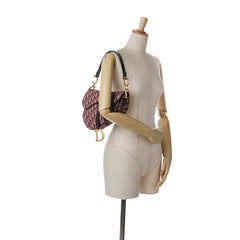 Oblique Canvas Saddle Bag