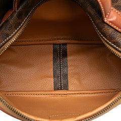 Macadam Coated Canvas Satchel