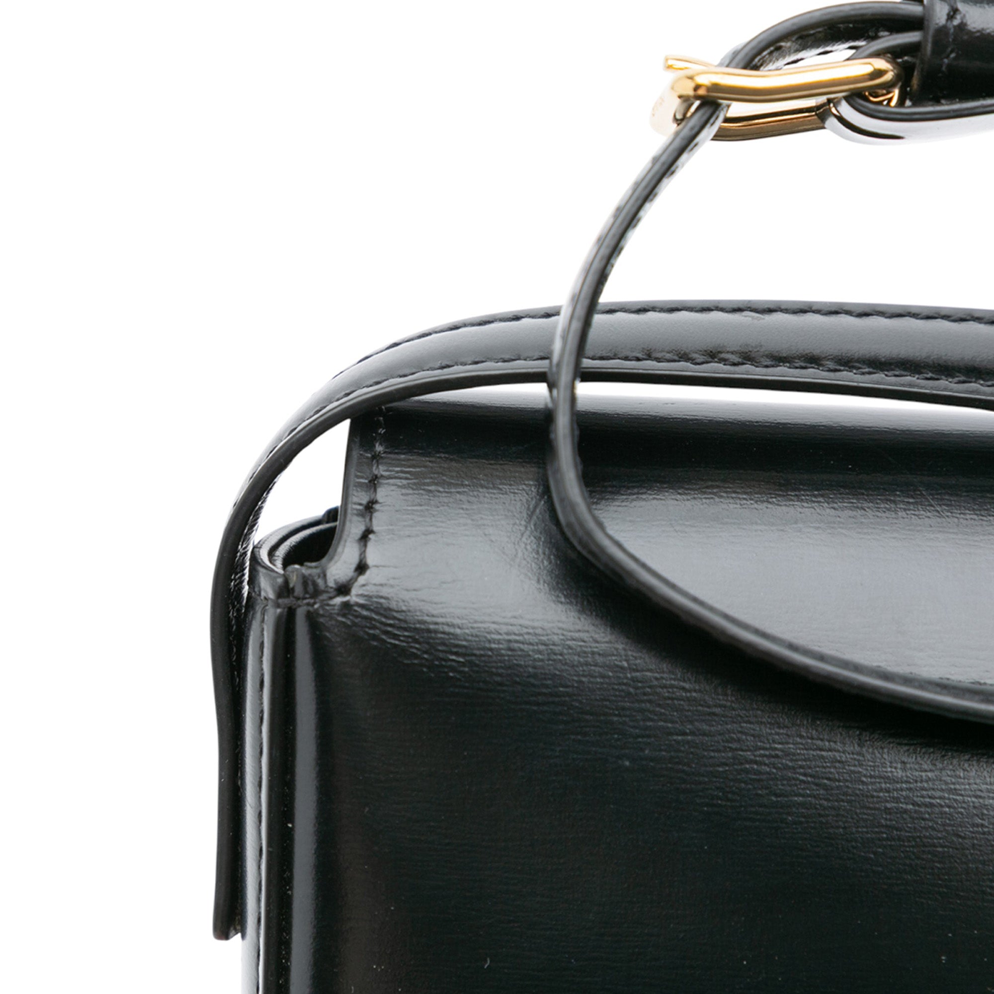 Shiny Calfskin Claude Shoulder Bag
