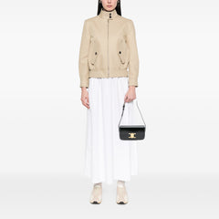 Shiny Calfskin Claude Shoulder Bag