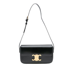 Shiny Calfskin Claude Shoulder Bag