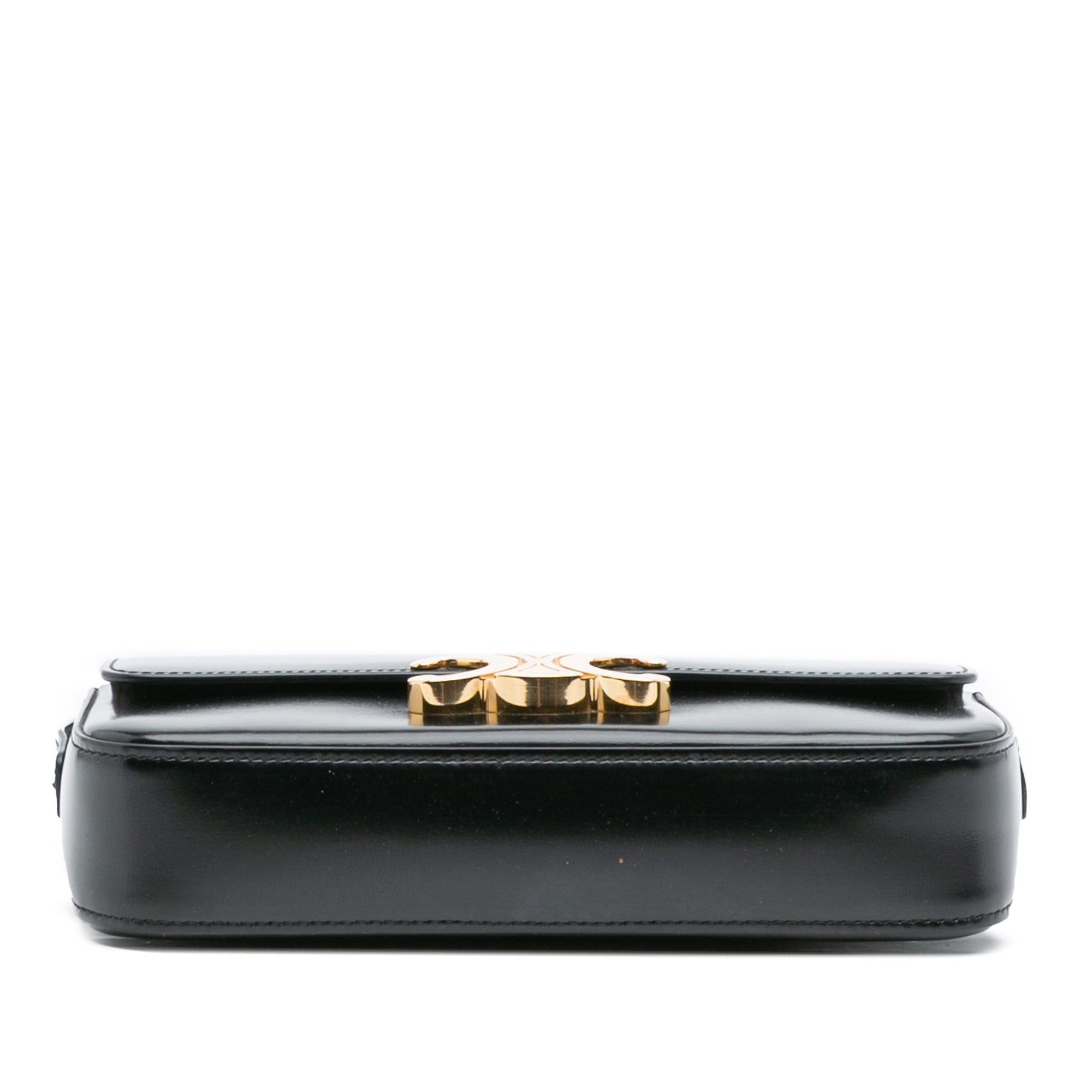 Shiny Calfskin Claude Shoulder Bag