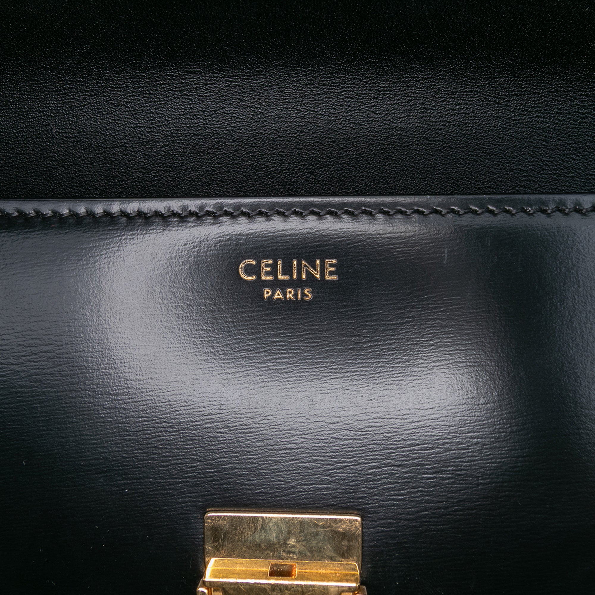 Shiny Calfskin Claude Shoulder Bag
