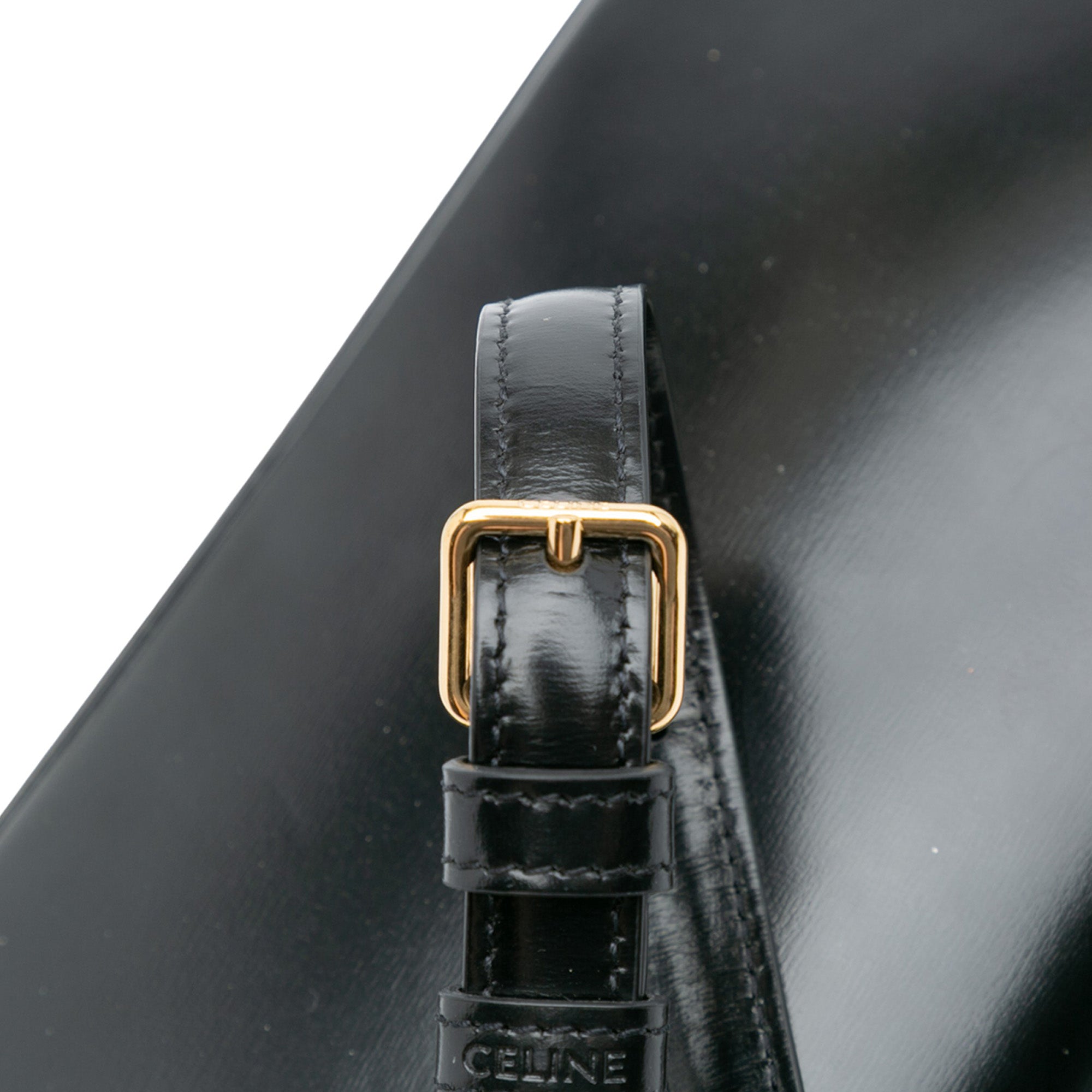 Shiny Calfskin Claude Shoulder Bag