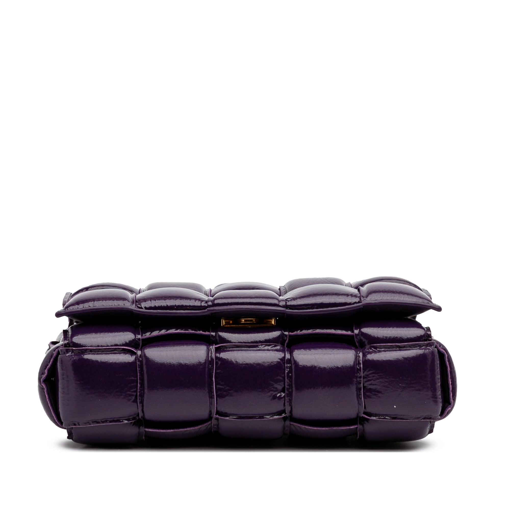 Textured Deerskin Intrecciato Padded Cassette Crossbody
