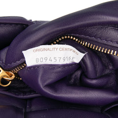 Textured Deerskin Intrecciato Padded Cassette Crossbody