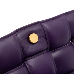 Textured Deerskin Intrecciato Padded Cassette Crossbody