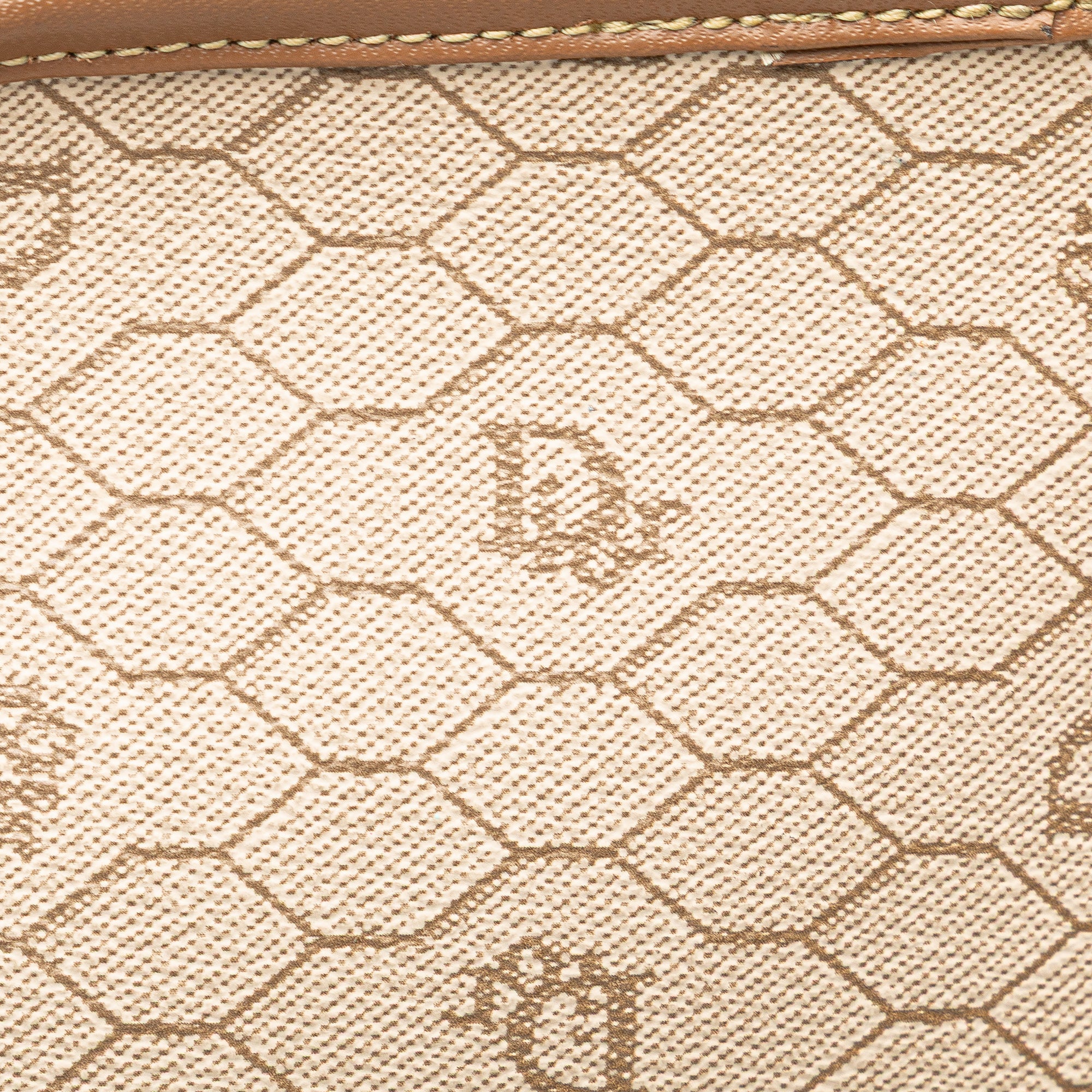 Honeycomb Coated Canvas Clutch