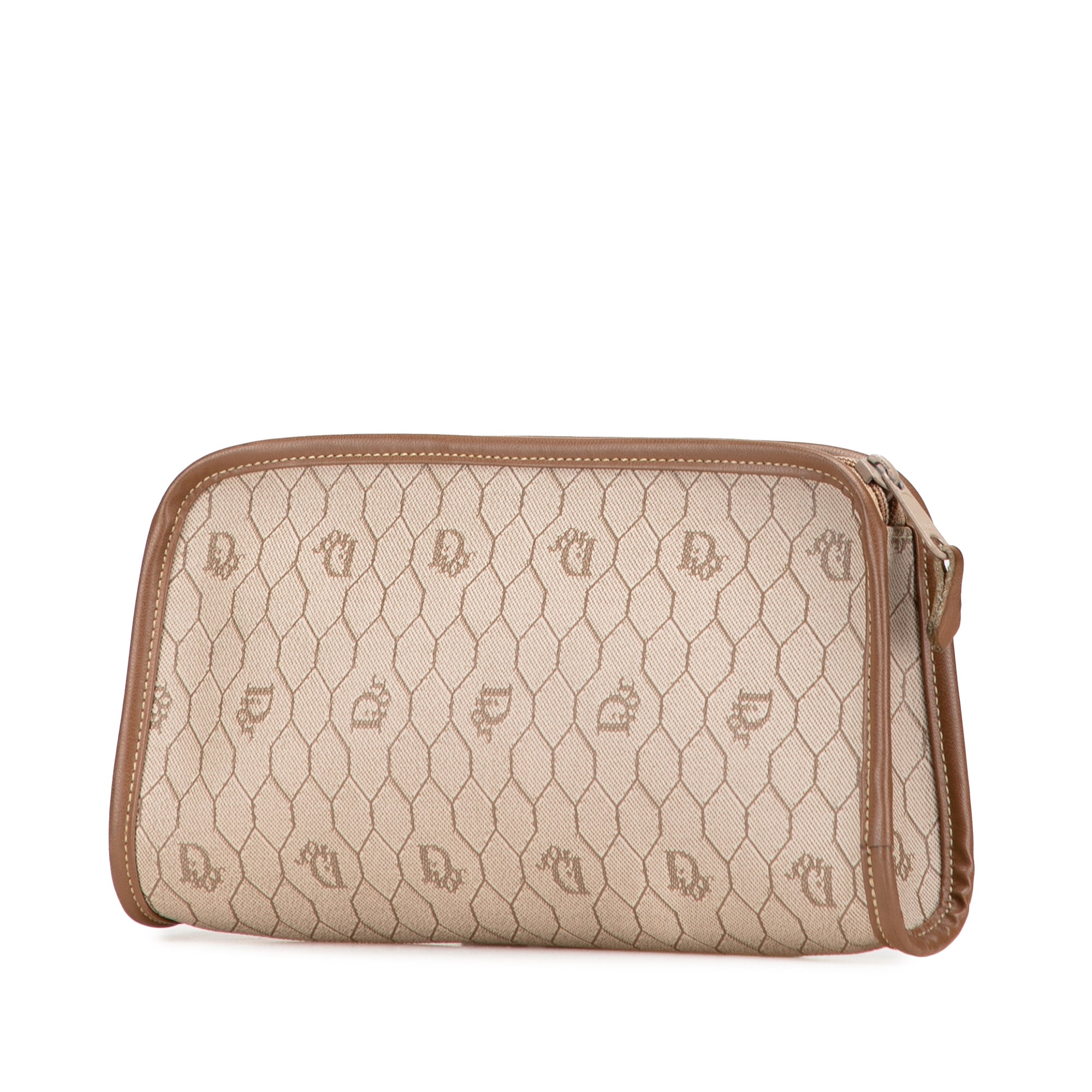 Honeycomb Coated Canvas Clutch
