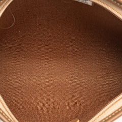 Honeycomb Coated Canvas Clutch