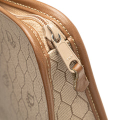 Honeycomb Coated Canvas Clutch