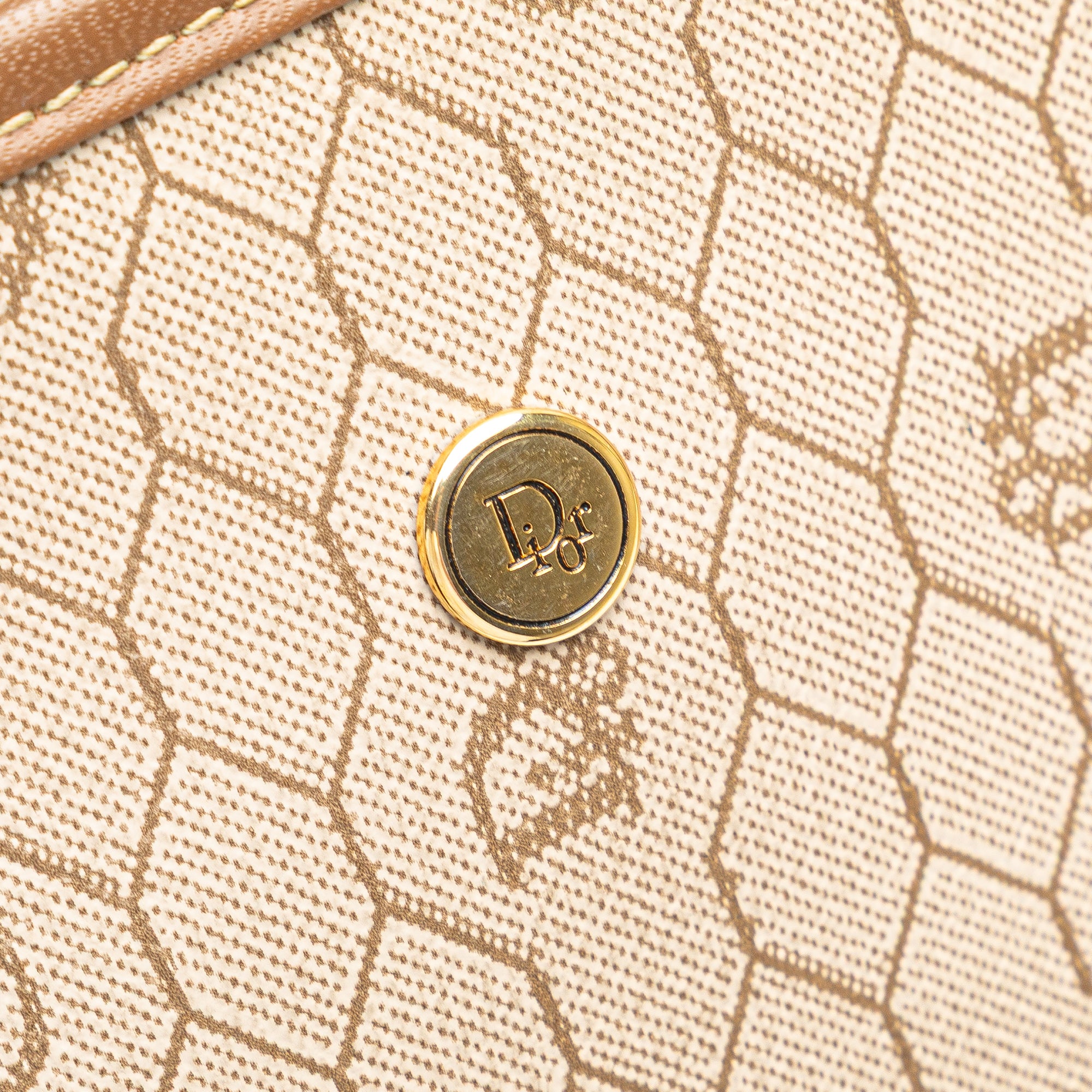 Honeycomb Coated Canvas Clutch