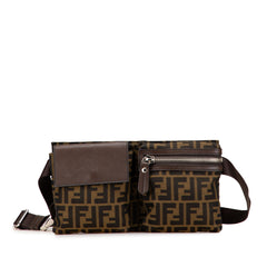 Zucca Canvas Double Pocket Belt Bag