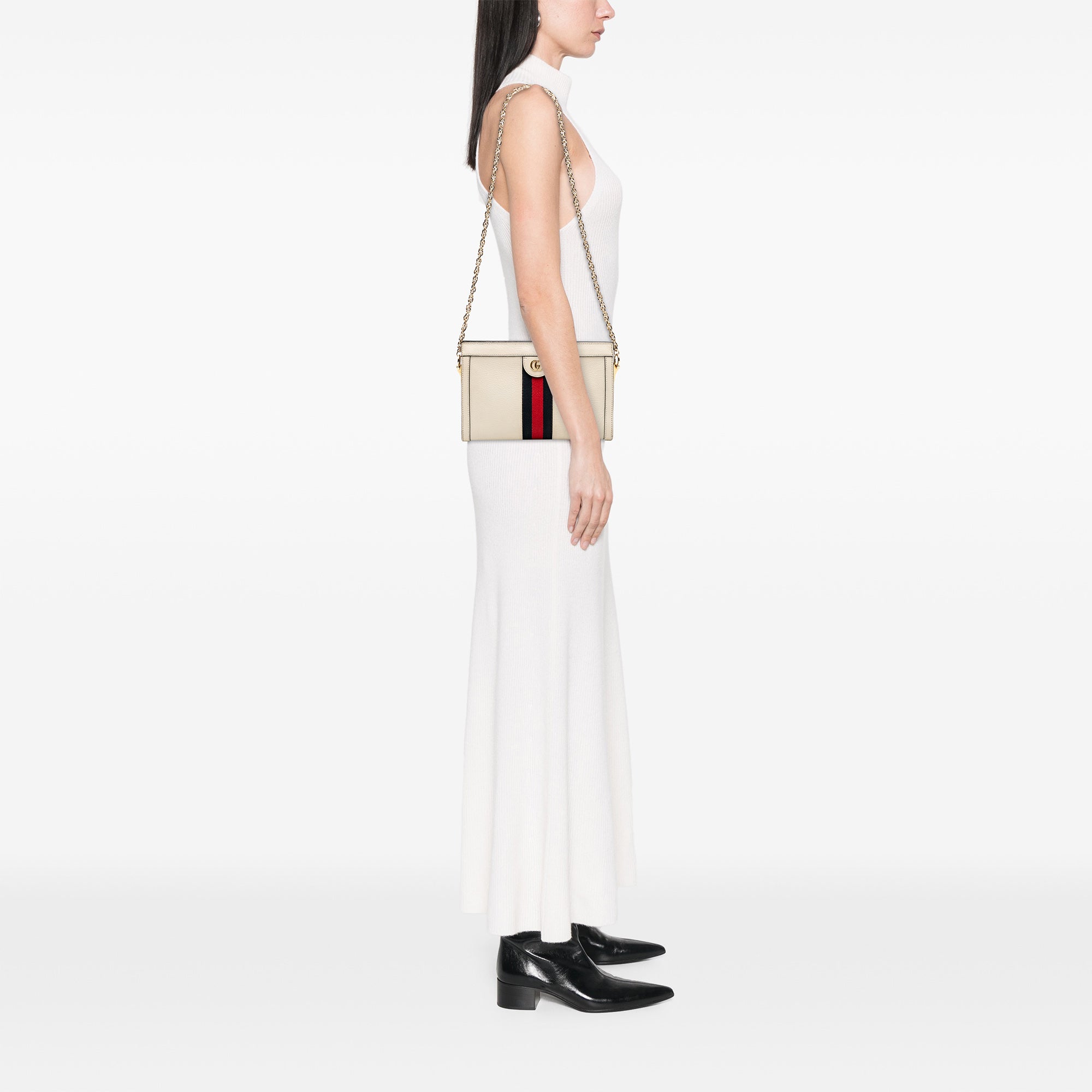 Small Calfskin Ophidia Chain Crossbody