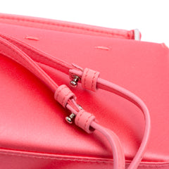 Satin Phone Pouch Baguette Satchel