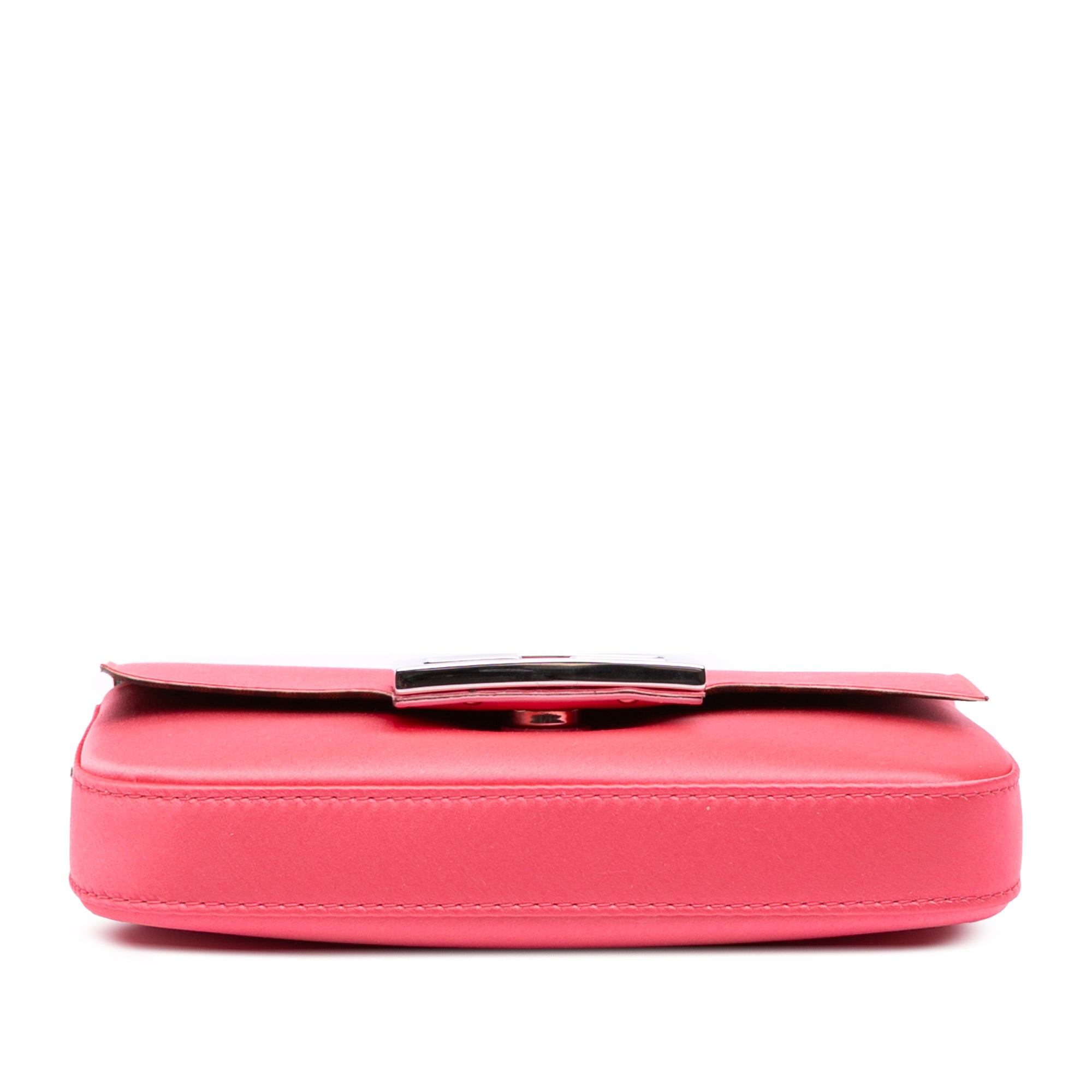 Satin Phone Pouch Baguette Satchel