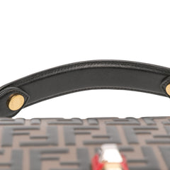 Medium FF 1974 Embossed Leather Kan I Satchel