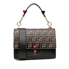 Medium FF 1974 Embossed Leather Kan I Satchel