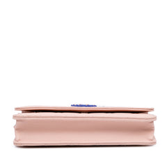 CC Quilted Caviar Wallet On Chain