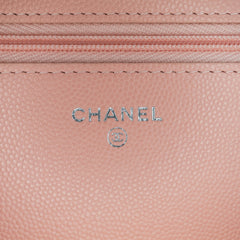 CC Quilted Caviar Wallet On Chain