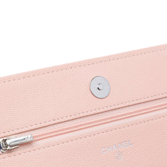 CC Quilted Caviar Wallet On Chain