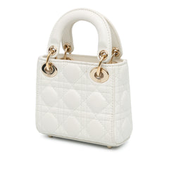 Micro Lambskin Cannage Lady Dior