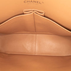 Jumbo Classic Metallic Patent Double Flap