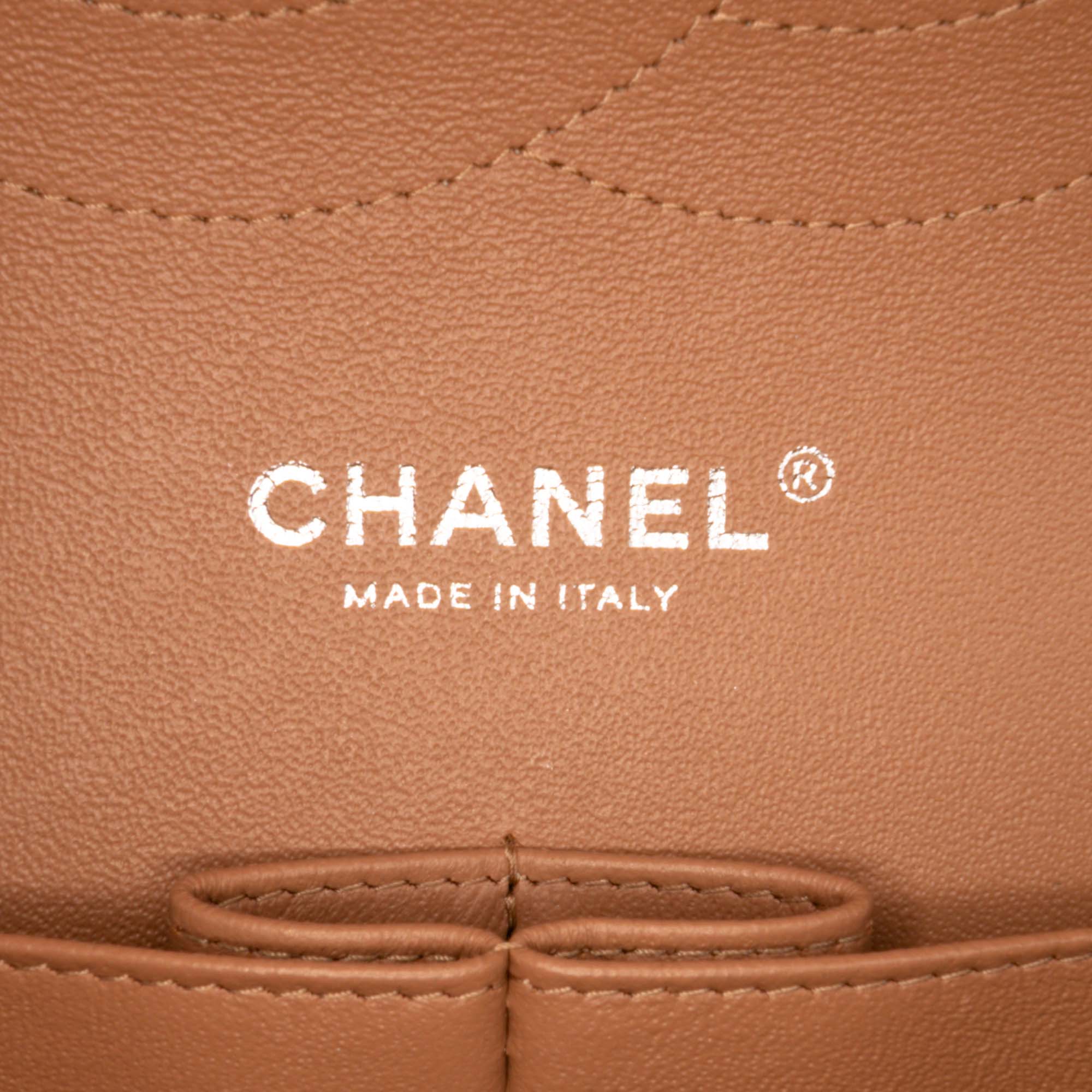 Jumbo Classic Metallic Patent Double Flap
