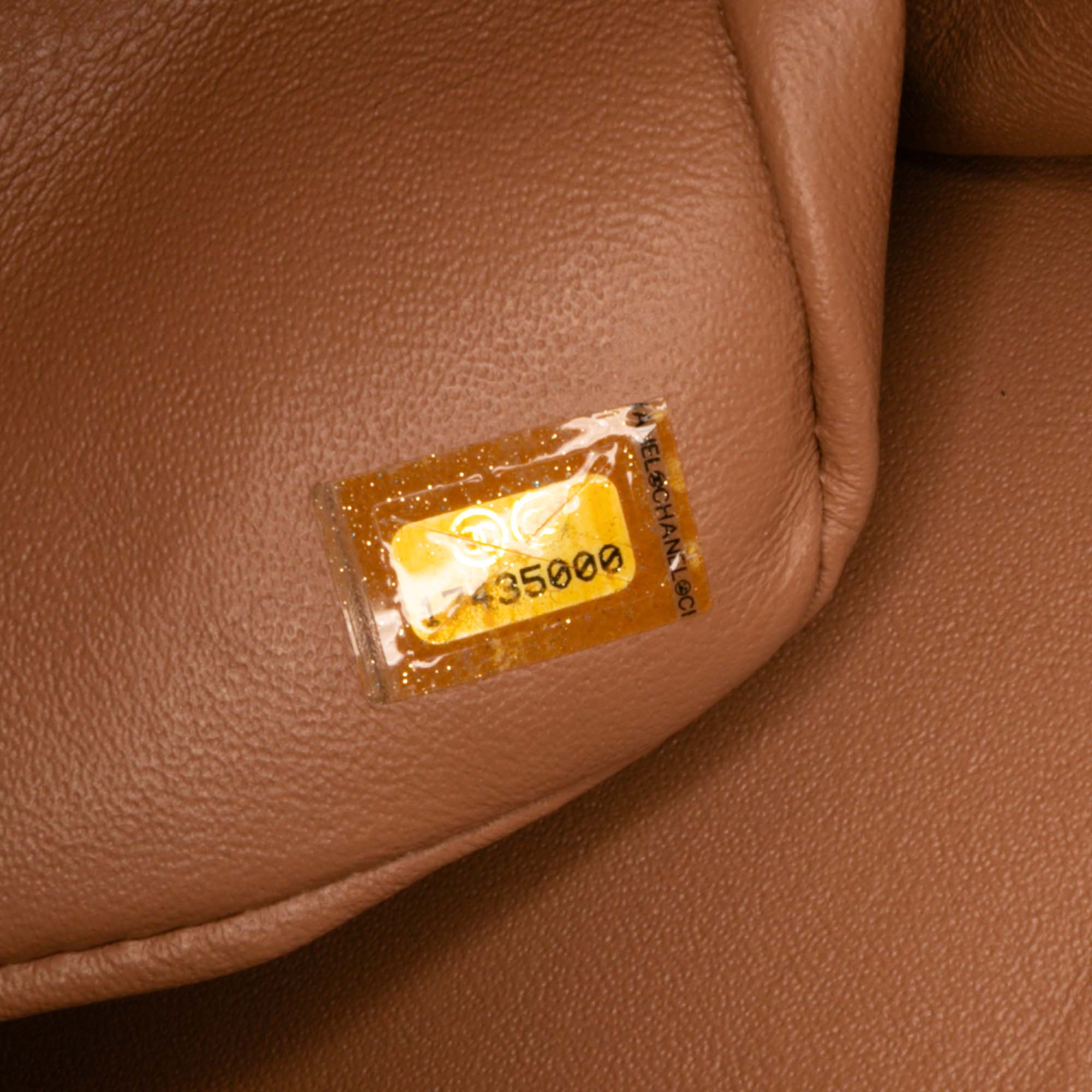 Jumbo Classic Metallic Patent Double Flap