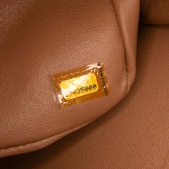 Jumbo Classic Metallic Patent Double Flap
