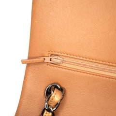 Jumbo Classic Metallic Patent Double Flap