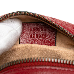 Mini GG Marmont Matelasse Leather Round Crossbody