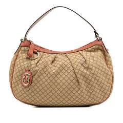 Diamante Canvas Sukey Shoulder Bag