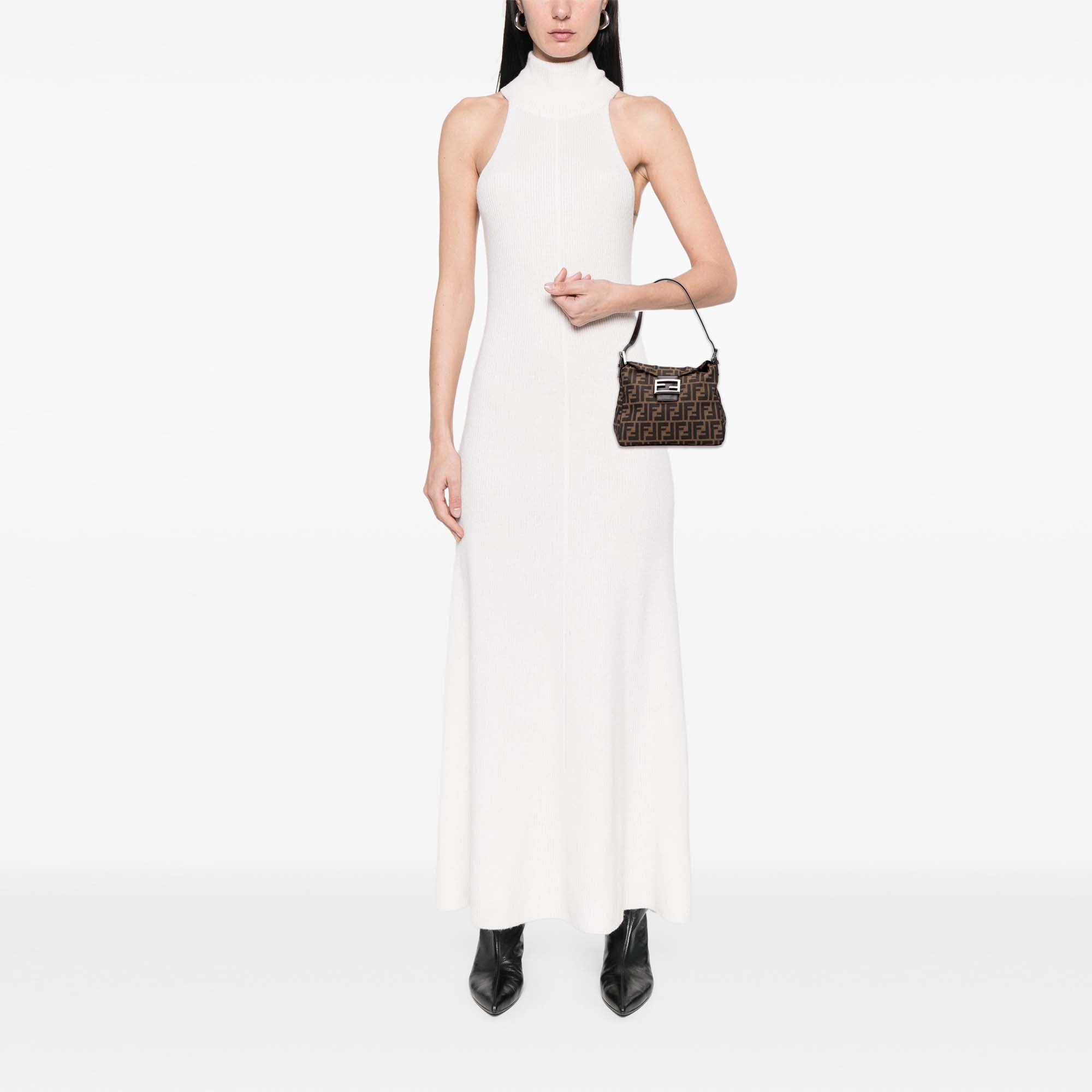 Zucca Canvas Double Flap Shoulder Bag