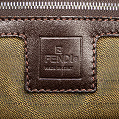 Zucca Canvas Double Flap Shoulder Bag