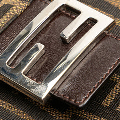 Zucca Canvas Double Flap Shoulder Bag