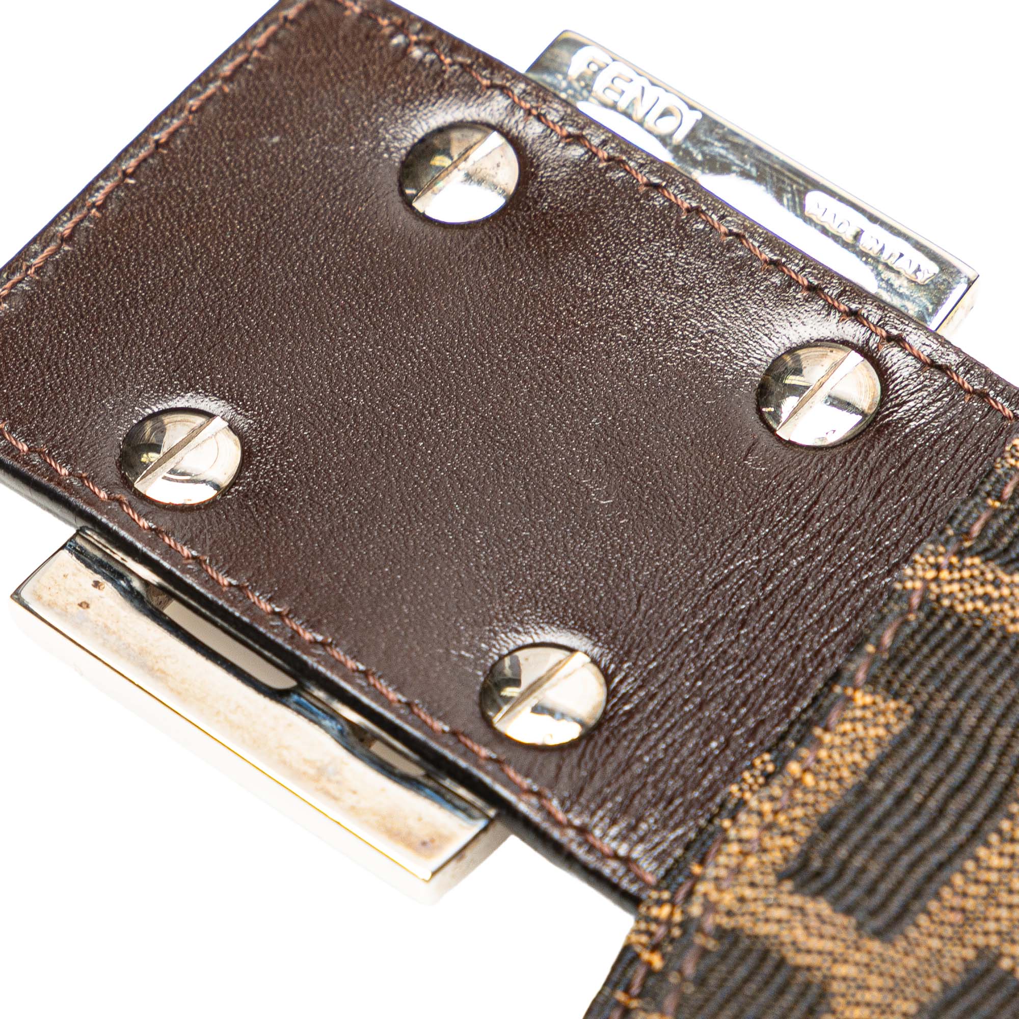 Zucca Canvas Double Flap Shoulder Bag