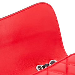 Medium Bicolor Quilted Lambskin Graphic Flap